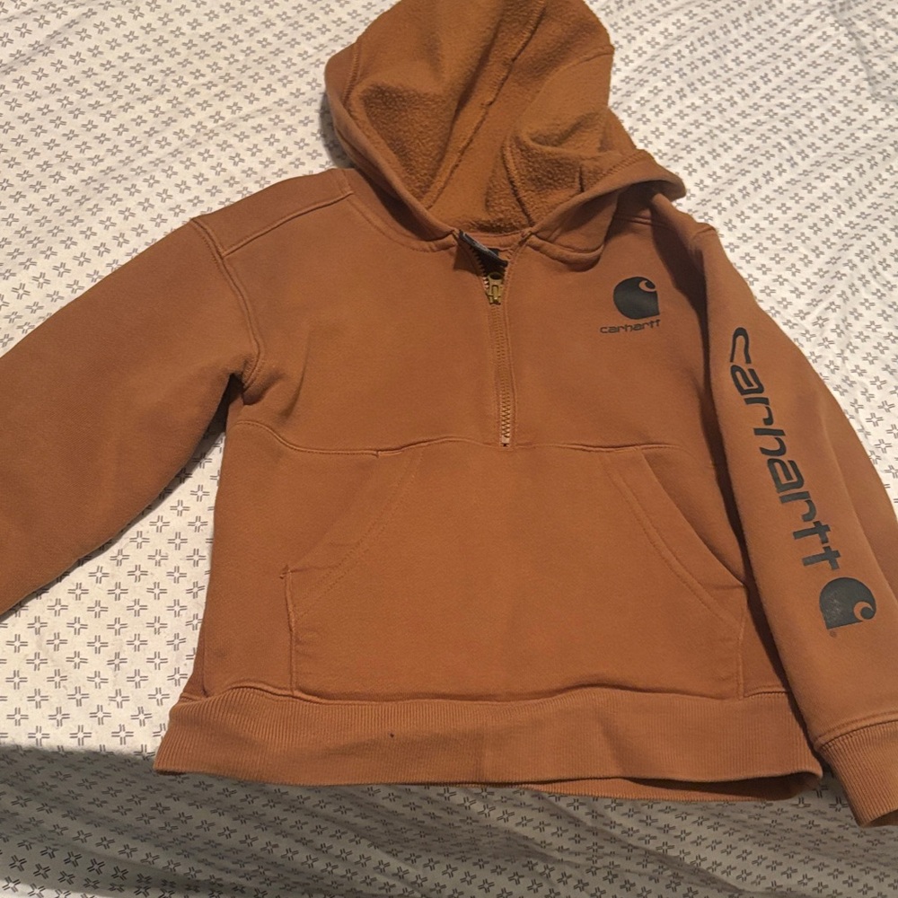 Carhartt Tan Hooded Pullover 4T